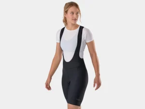 Damskie spodenki rowerowe z szelkami Trek Solstice