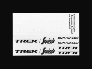 Naklejki Trek-Segafredo na kask Bontrager XXX WaveCel